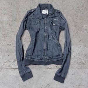 Billabong Vintage Y2K Grey Cargo Jacket